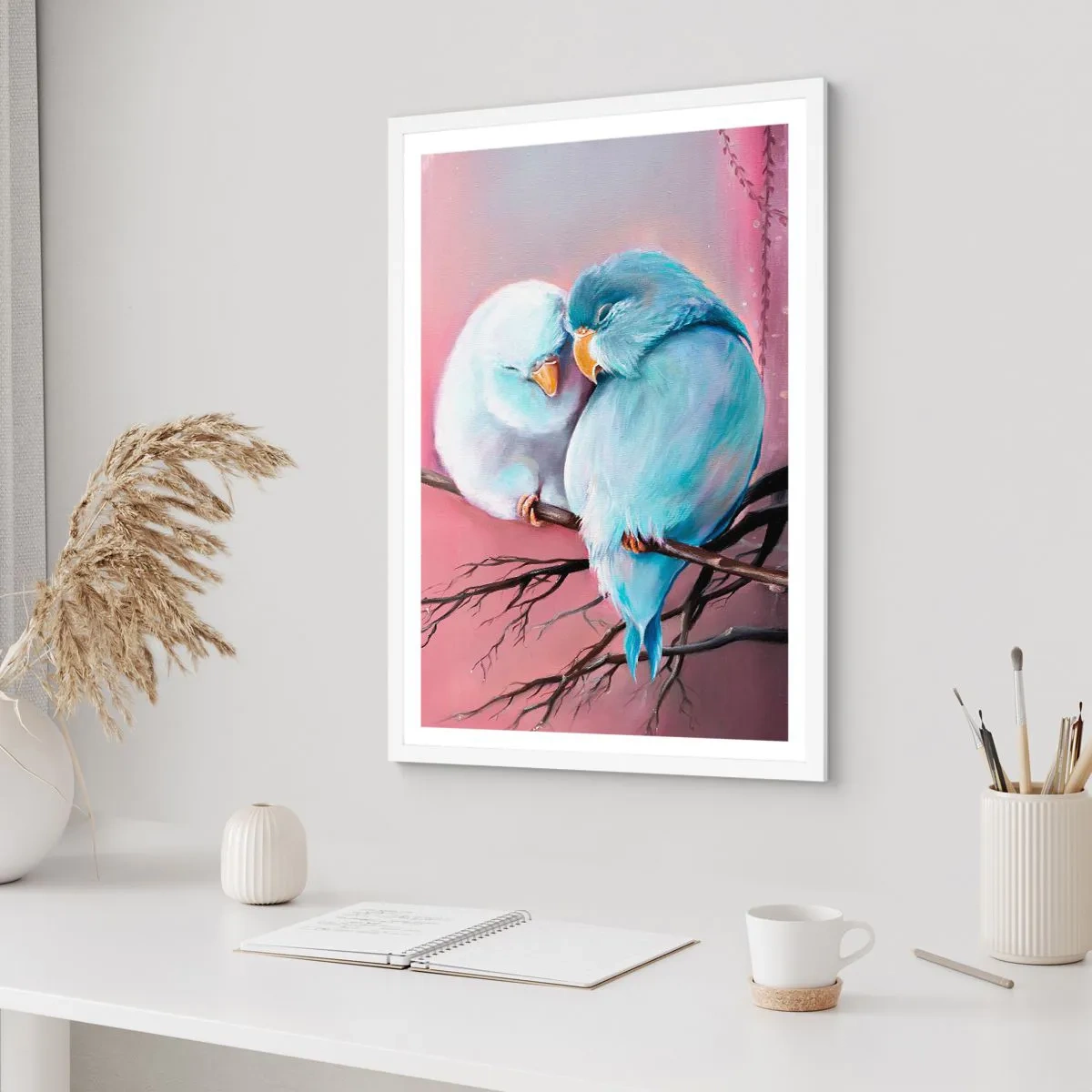 Póster en marco blanco - Qué añadir aquí... - 30x40 cm