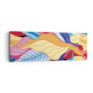 Cuadro sobre lienzo - Impresión de Imagen - Desorden colorido - 90x30 cm