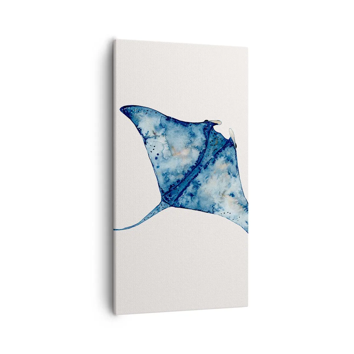 Cuadro sobre lienzo - Impresión de Imagen - La vida en azul - 55x100 cm