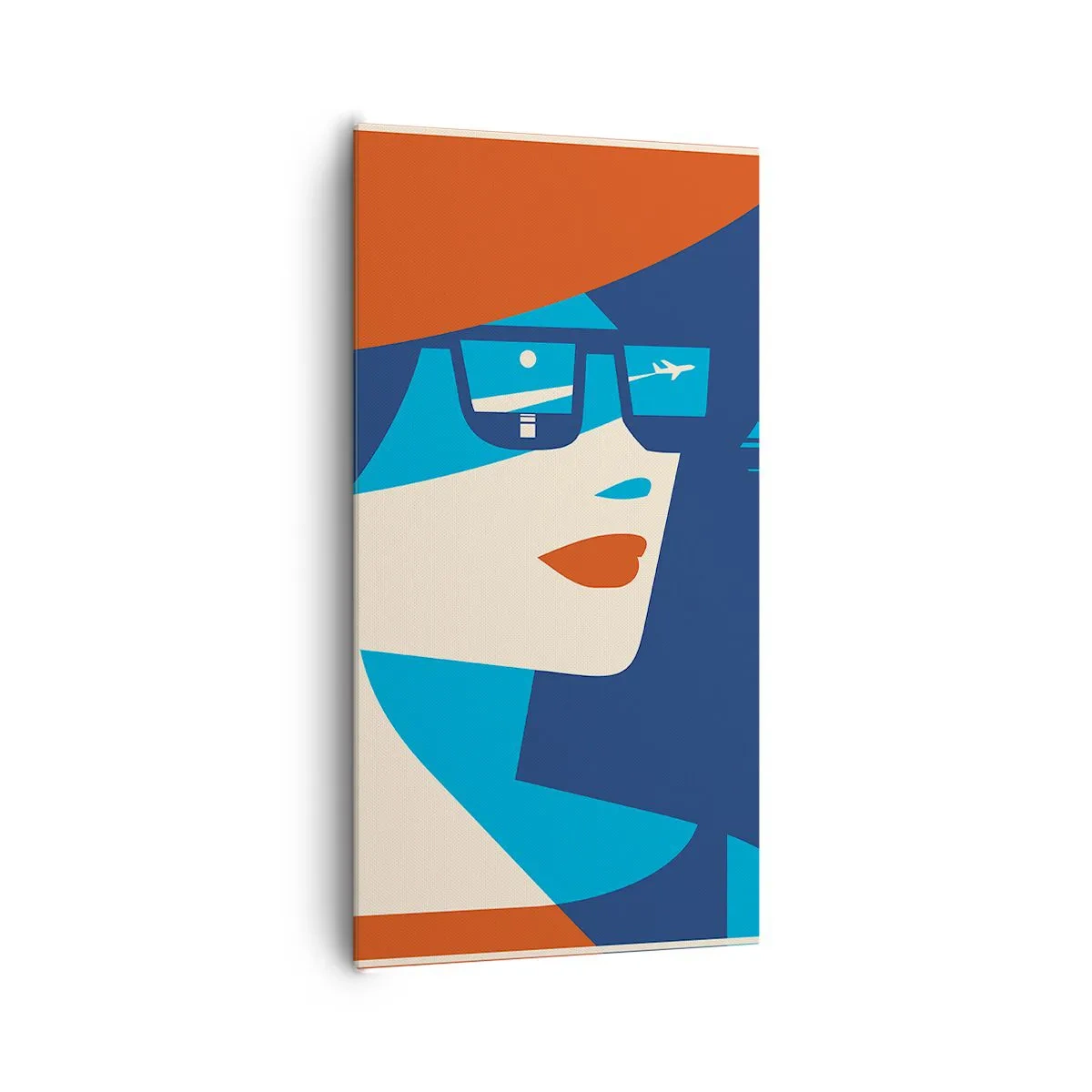 Cuadro sobre lienzo - Impresión de Imagen - Cartel de vacaciones - 65x120 cm