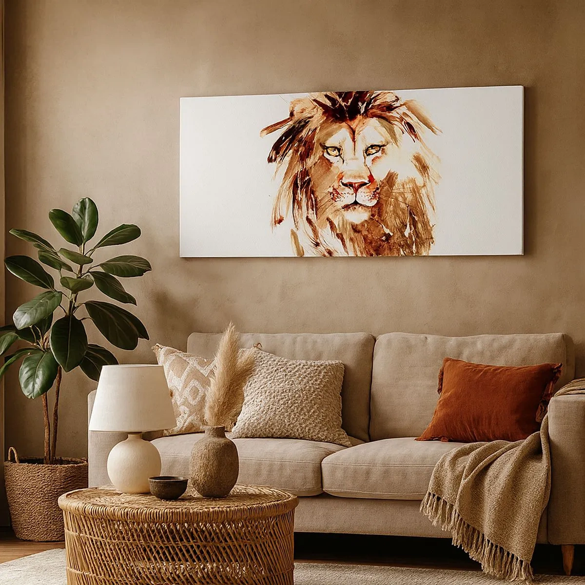 Cuadro sobre lienzo - Impresión de Imagen - Fuerza y dignidad - 100x40 cm