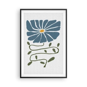 Póster en marco negro - De ramita a flor - 61x91 cm
