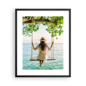 Póster en marco negro - La vida es bella - 40x50 cm