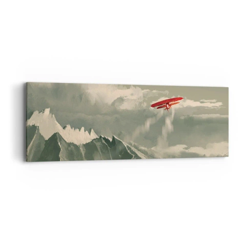 Cuadro sobre lienzo - Impresión de Imagen - Pionero sin miedo - 90x30 cm