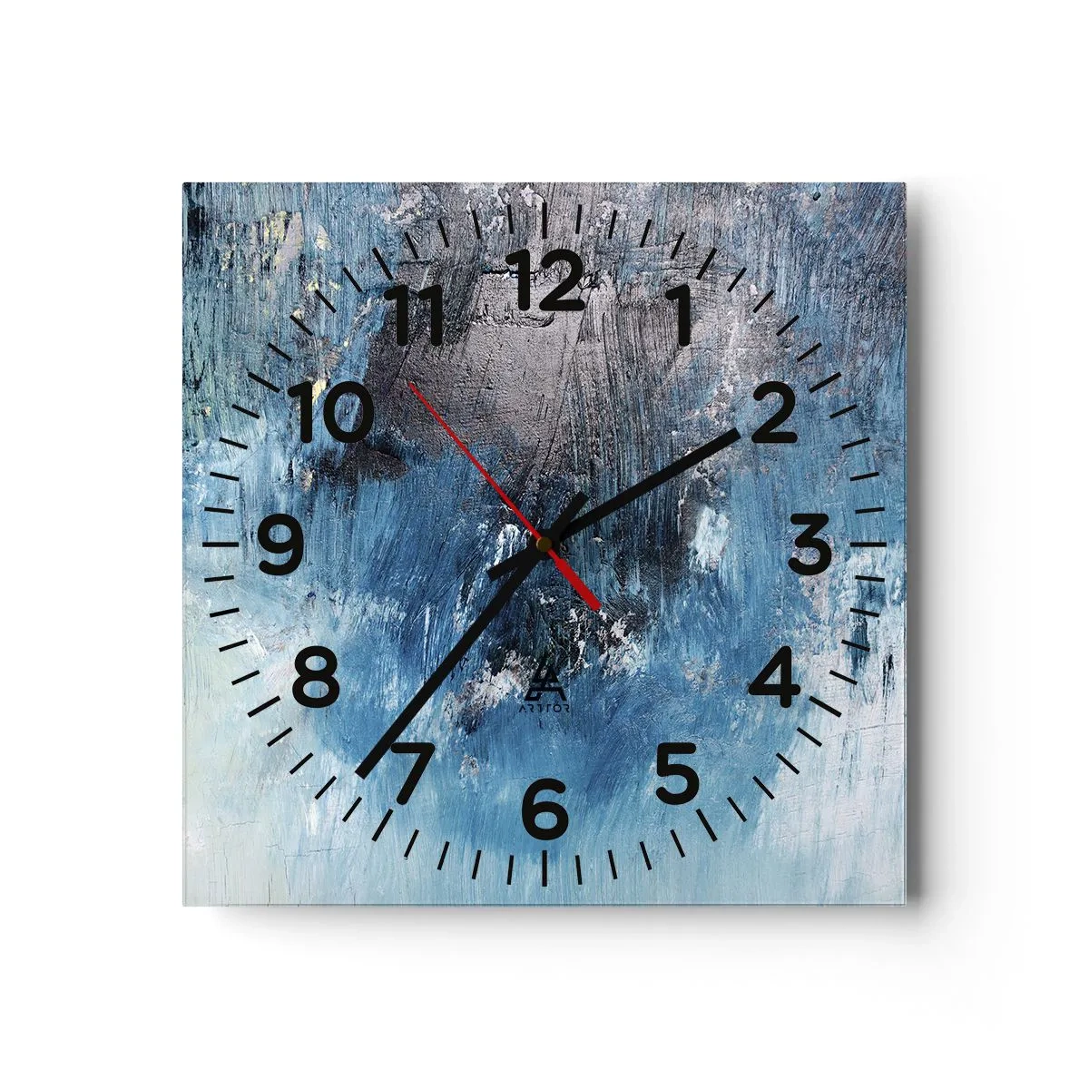 Reloj de pared - Reloj de vidrio - Rapsodia celeste - 30x30 cm