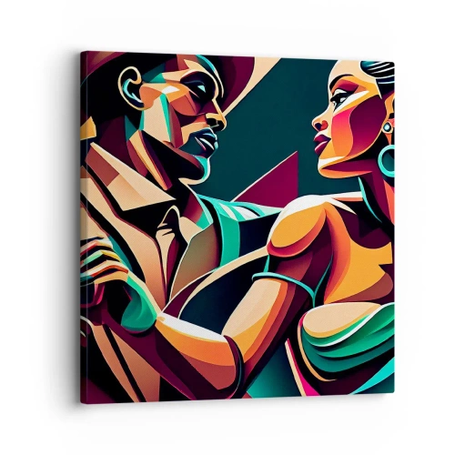 Cuadro sobre lienzo - Impresión de Imagen - Al ritmo del corazón - 30x30 cm