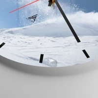 Esfera sin numeración, con rayas