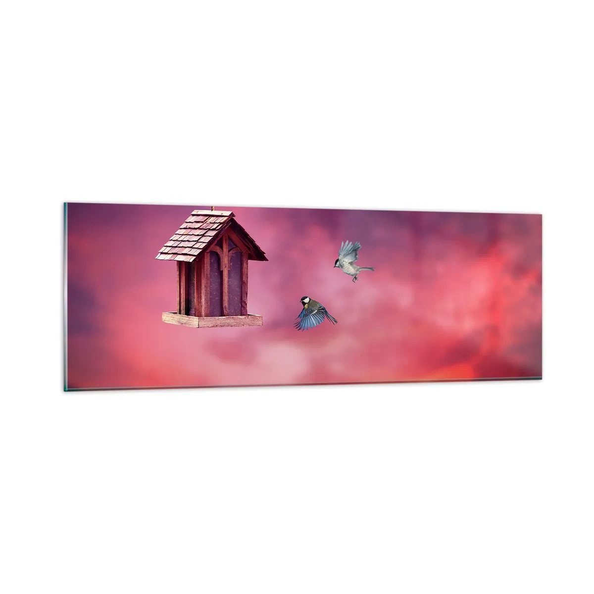 Cuadro sobre vidrio - Impresiones sobre Vidrio - Invitación a una cena - 90x30 cm