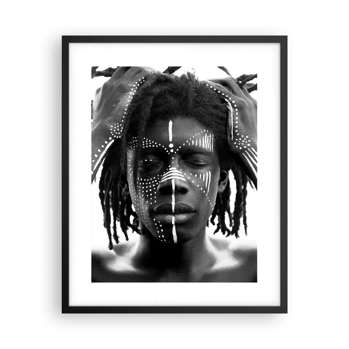 Póster en marco negro - ¿Dónde estás? - 40x50 cm