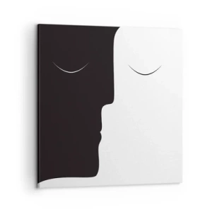 Cuadro sobre lienzo - Impresión de Imagen - Unidad de los opuestos - 50x50 cm