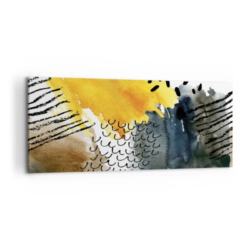 Cuadro sobre lienzo - Impresión de Imagen - Reunión de los elementos - 100x40 cm