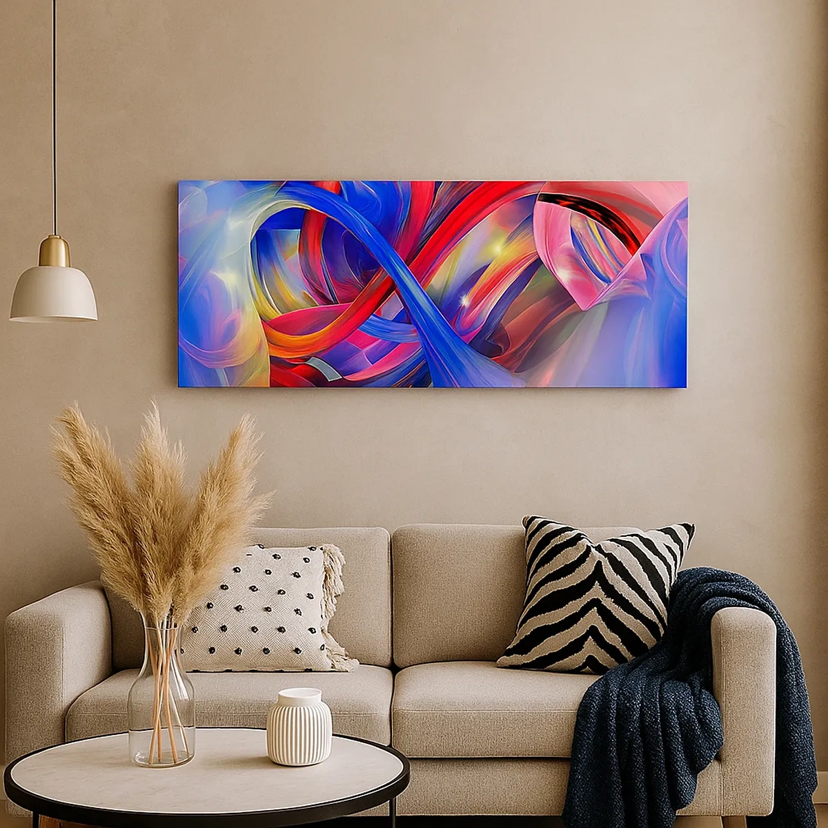 Cuadro sobre lienzo - Impresión de Imagen - Una danza de colores - 30x30 cm