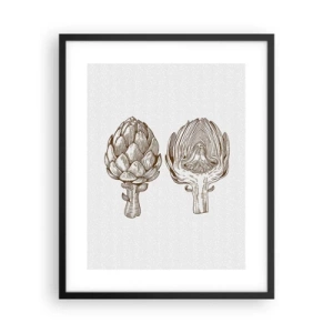 Póster en marco negro - Lección de anatomía - 40x50 cm