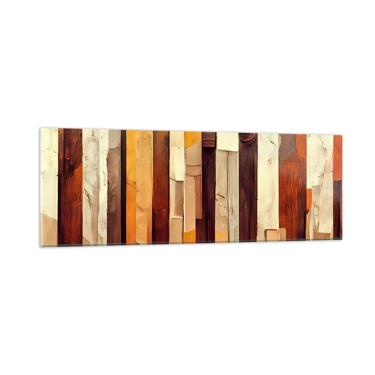 Cuadro sobre vidrio - Impresiones sobre Vidrio - Himno de los árboles del bosque - 90x30 cm