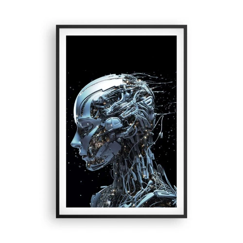 Póster en marco negro - La tecnología es una mujer - 61x91 cm