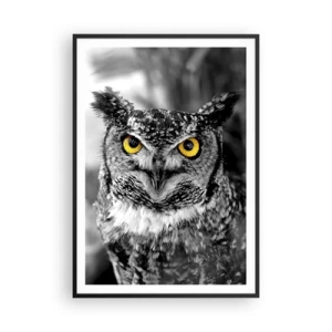 Póster en marco negro - Nada se puede ocultar - 70x100 cm