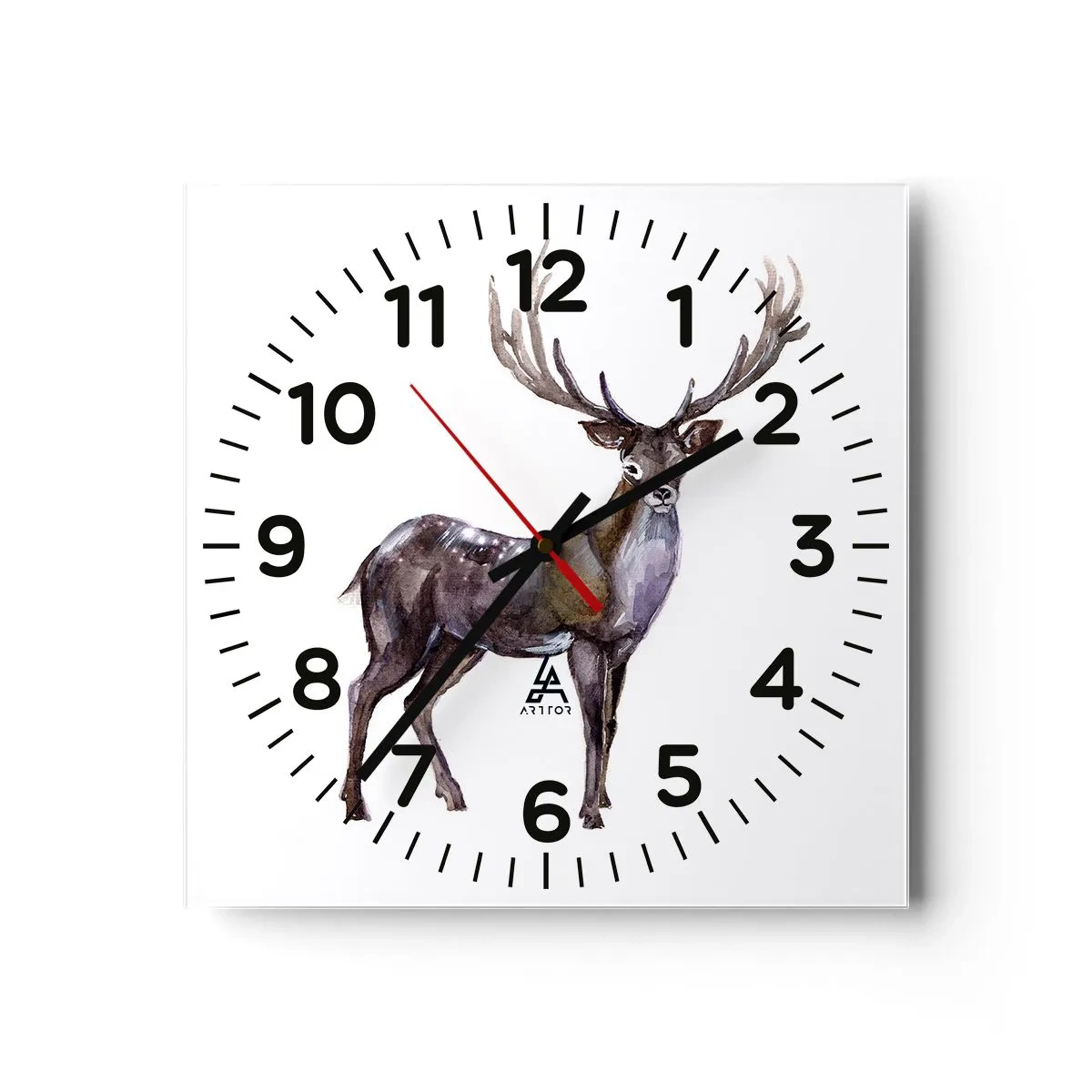 Reloj de pared - Reloj de vidrio - Rey de las Tierras Salvajes del Norte - 30x30 cm