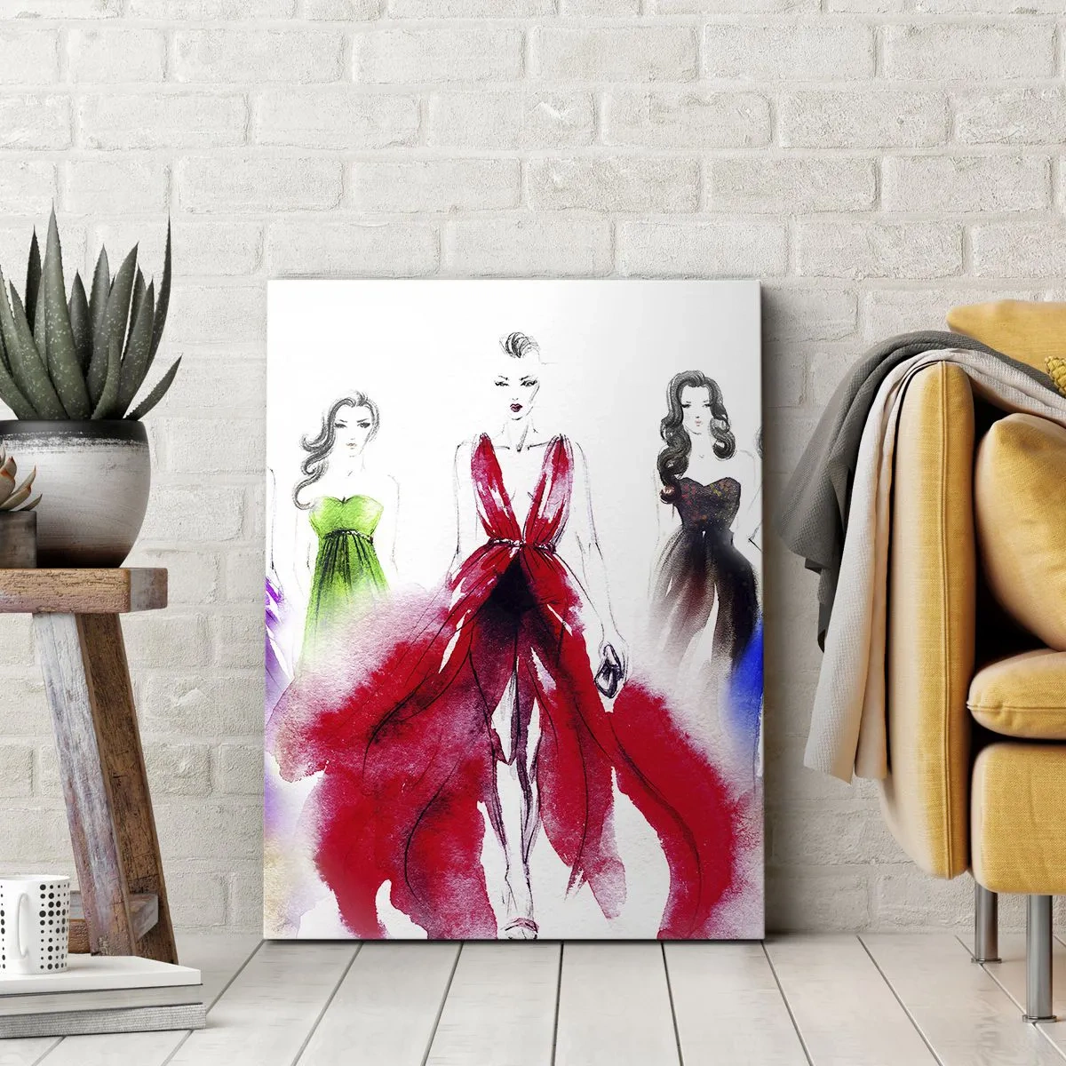 Cuadro sobre lienzo - Impresión de Imagen - Momento elegante - 55x100 cm