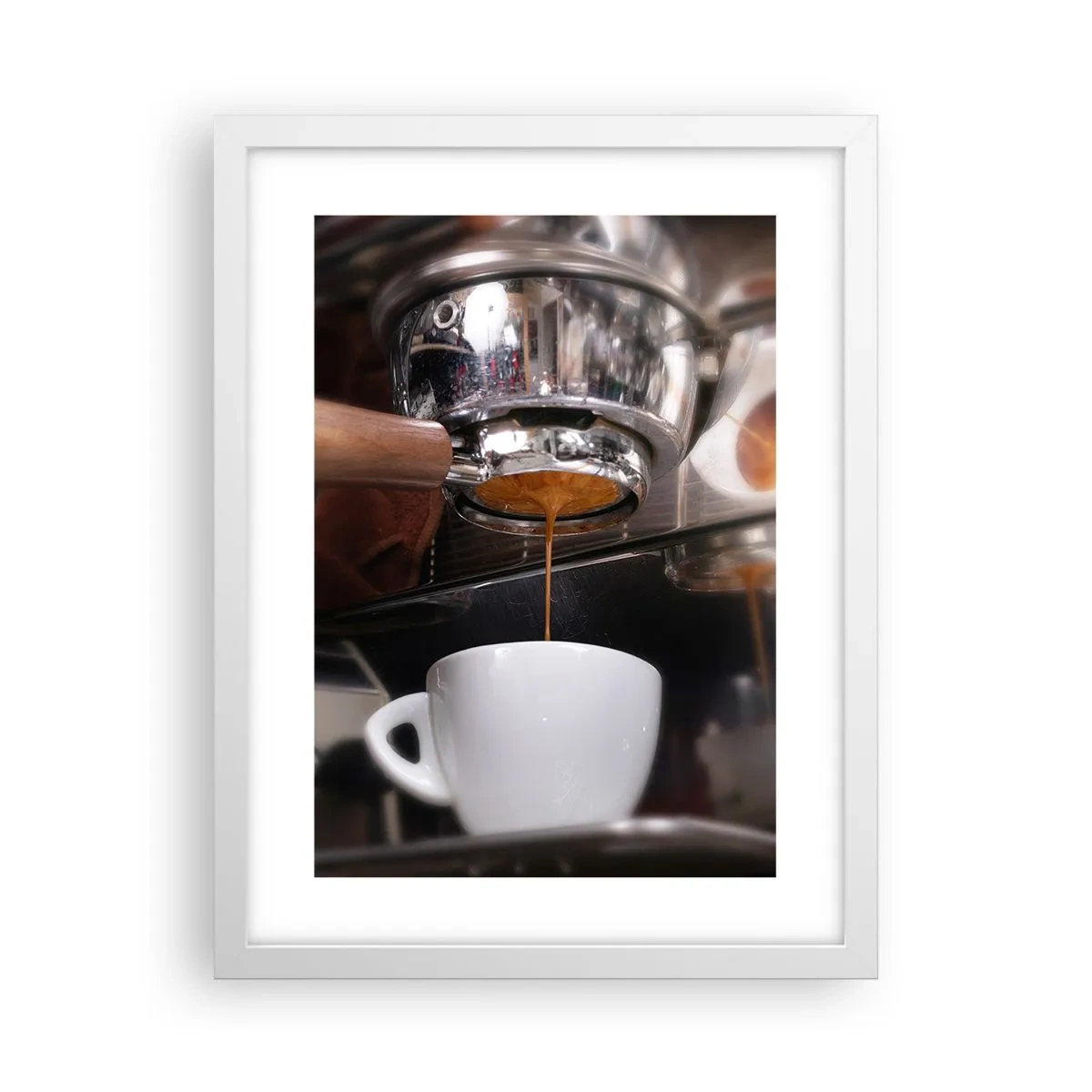 Póster en marco blanco - El mejor momento del día - 30x40 cm