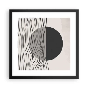 Póster en marco negro - Media composición - 40x40 cm