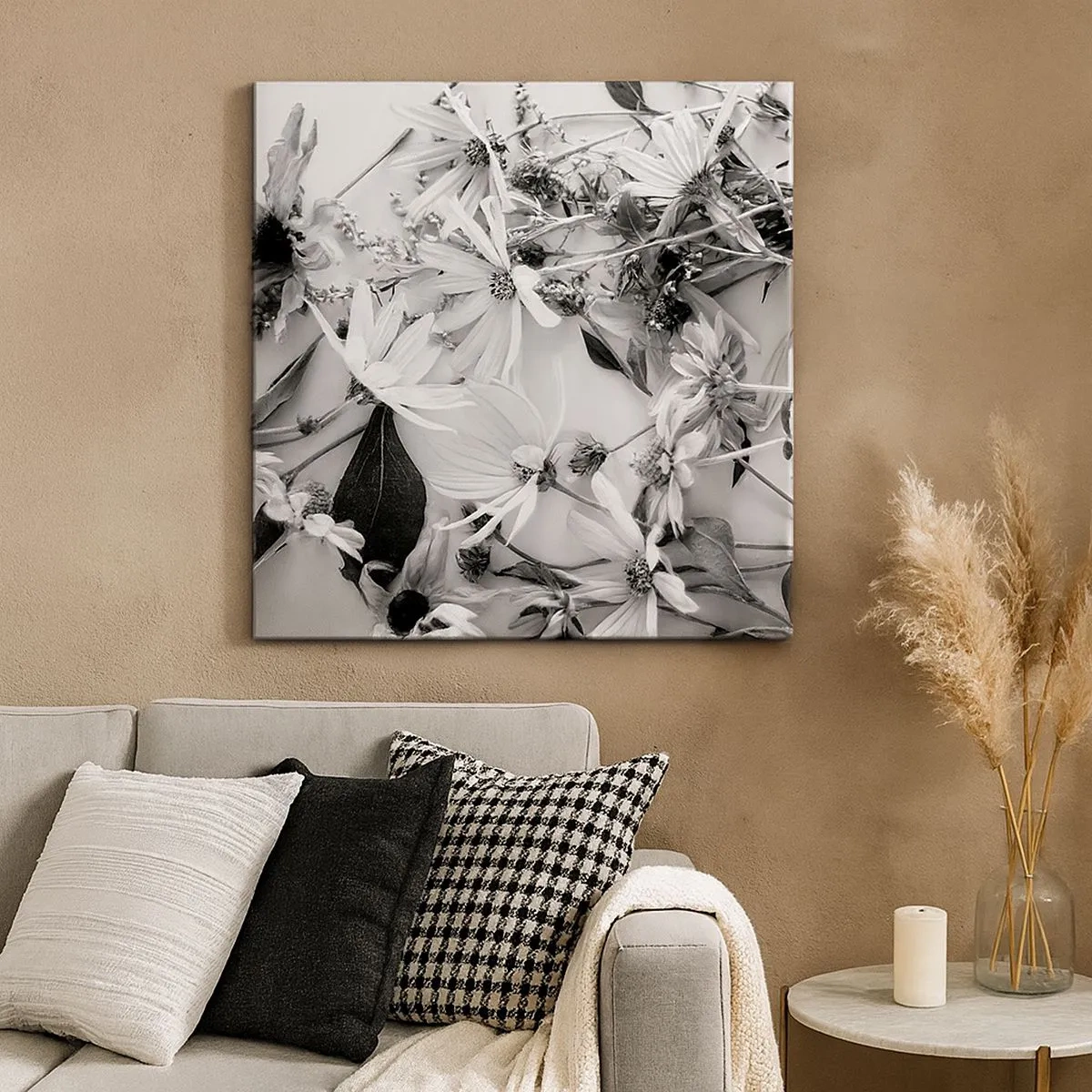 Cuadro sobre lienzo - Impresión de Imagen - Un no ramo de flores - 30x30 cm