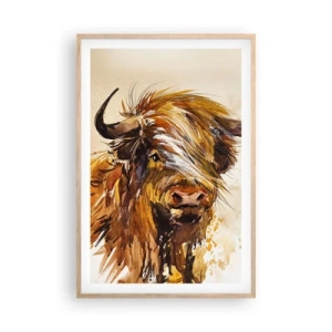 Póster en marco roble claro - El orgullo del líder - 61x91 cm