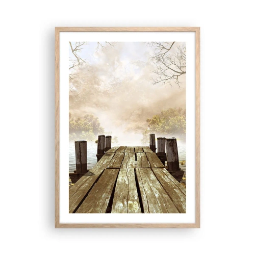 Póster en marco roble claro - La leve tristeza del otoño - 50x70 cm
