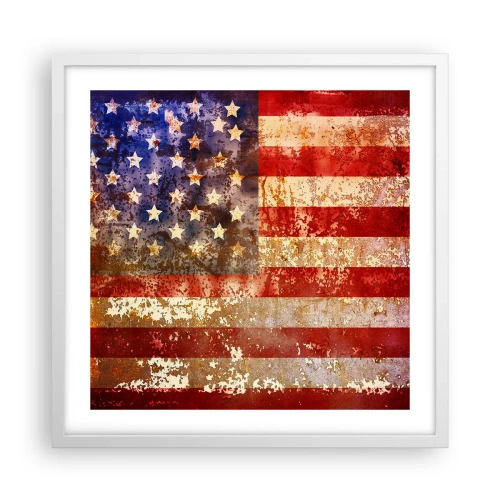 Póster en marco blanco - La gloria no pasa - 50x50 cm