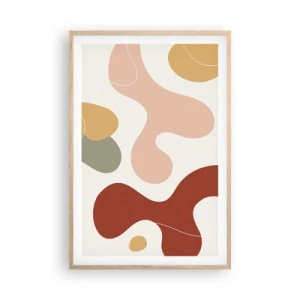 Póster en marco roble claro - La esencia de la pintura - 61x91 cm