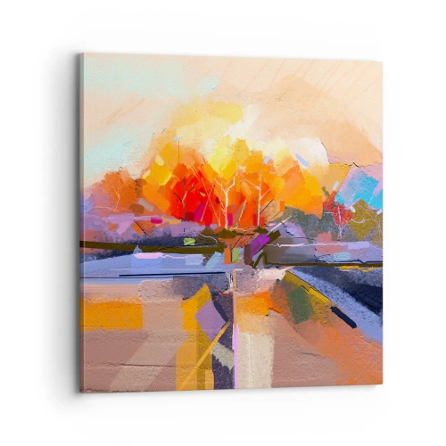 Cuadro sobre lienzo - Impresión de Imagen - Llegó el otoño - 70x70 cm