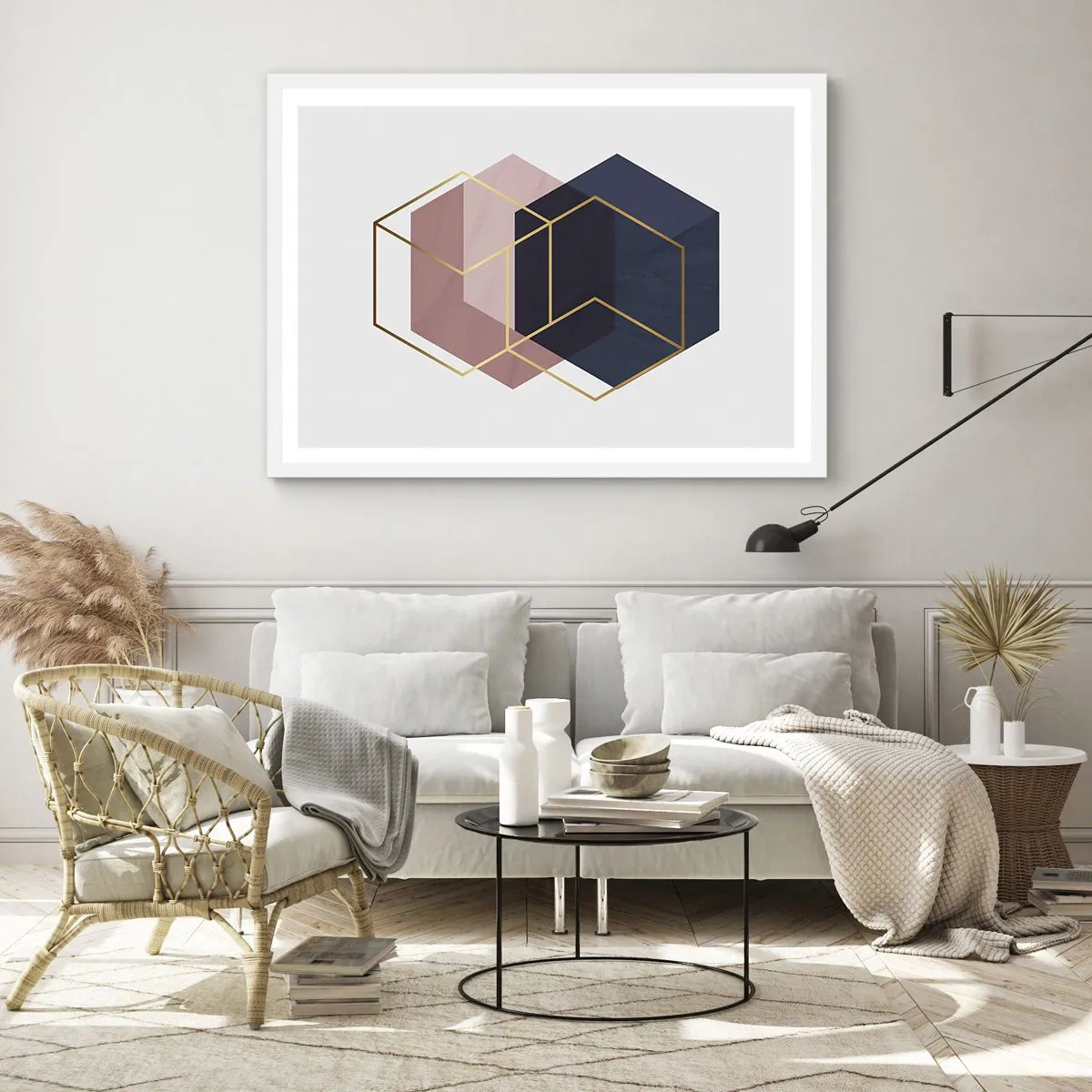 Póster en marco blanco - El poder de la sencillez - 40x30 cm