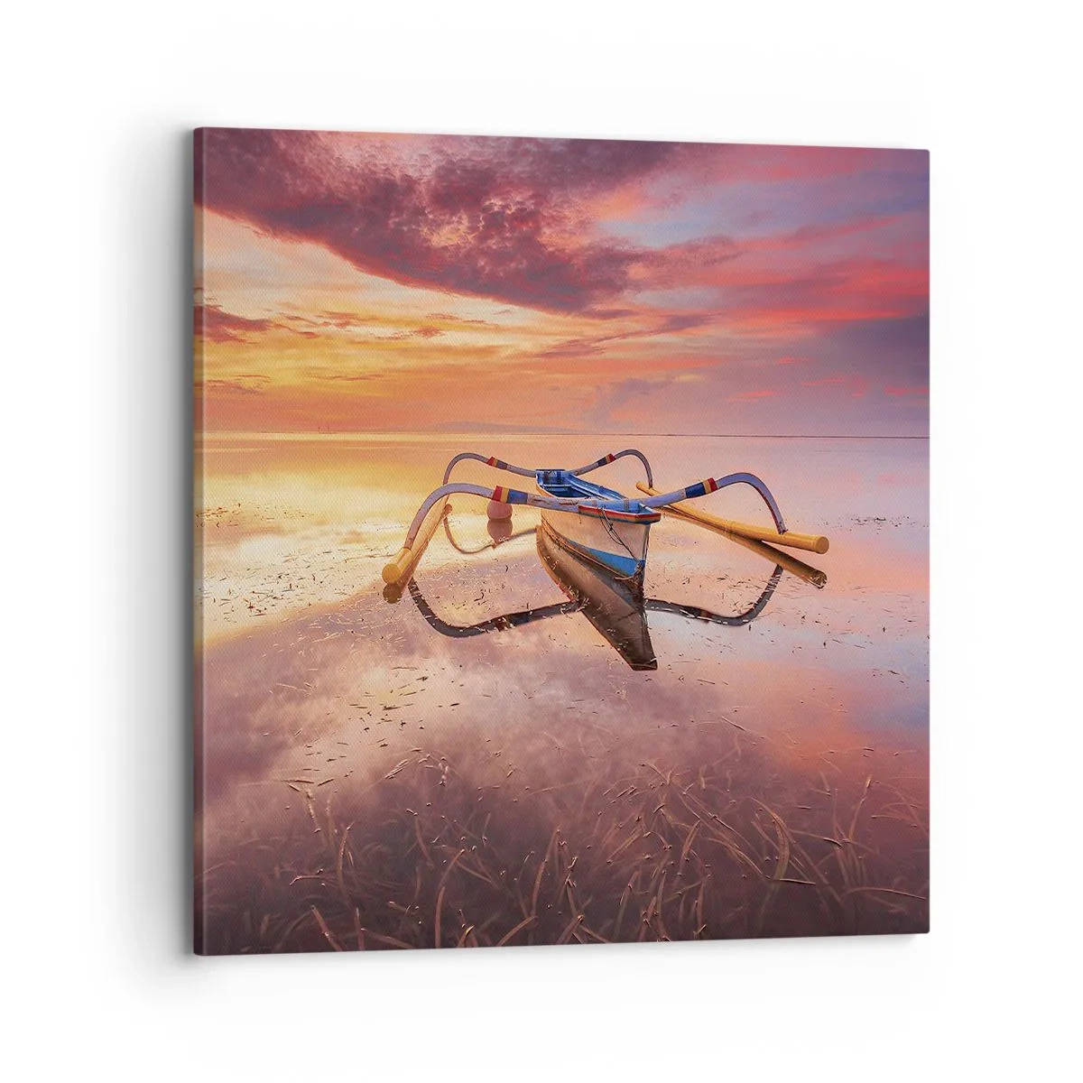 Cuadro sobre lienzo - Impresión de Imagen - Calma de una tarde tropical - 70x70 cm