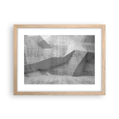 Póster en marco roble claro - Un verdadero desafío - 40x30 cm