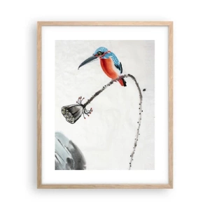 Póster en marco roble claro - La vida de la pradera - 40x50 cm