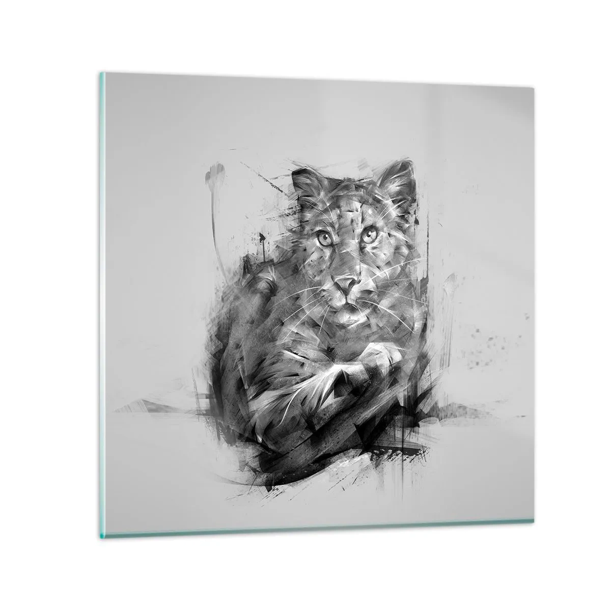 Cuadro sobre vidrio - Impresiones sobre Vidrio - Sí, estoy escuchando - 40x40 cm