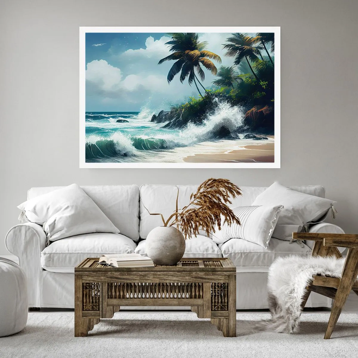 Póster - En una costa tropical - 91x61 cm