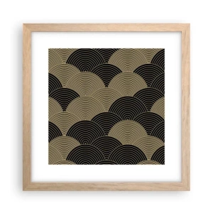 Póster en marco roble claro - Multiplicación de la unidad - 30x30 cm