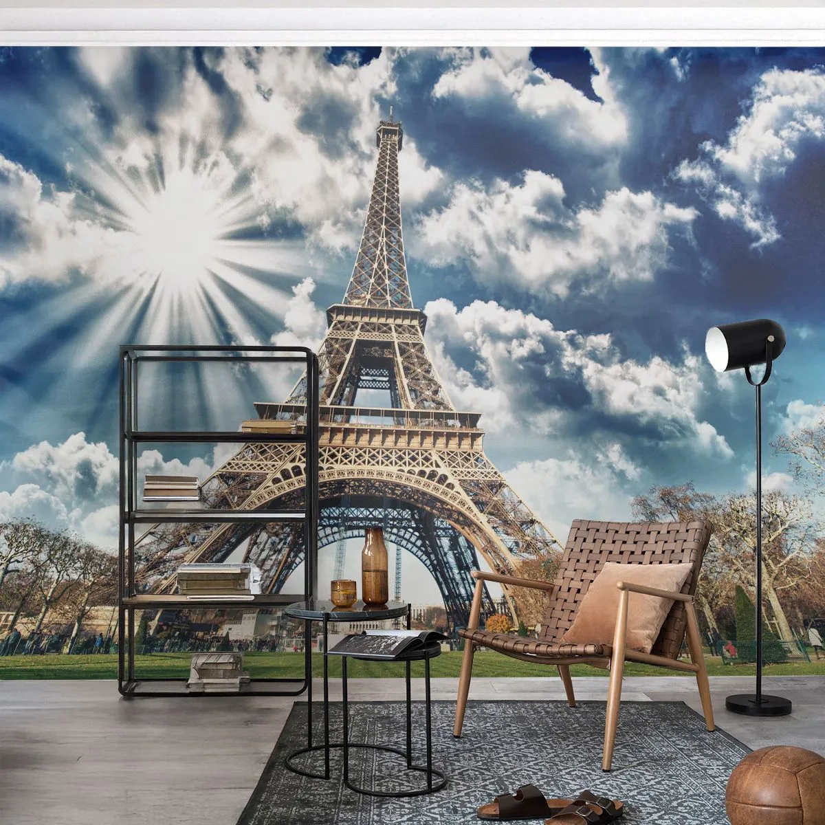 Fotomural Standard Eco - Única bajo el sol - Torre Eiffel, París, Arquitectura - 400x280 cm
