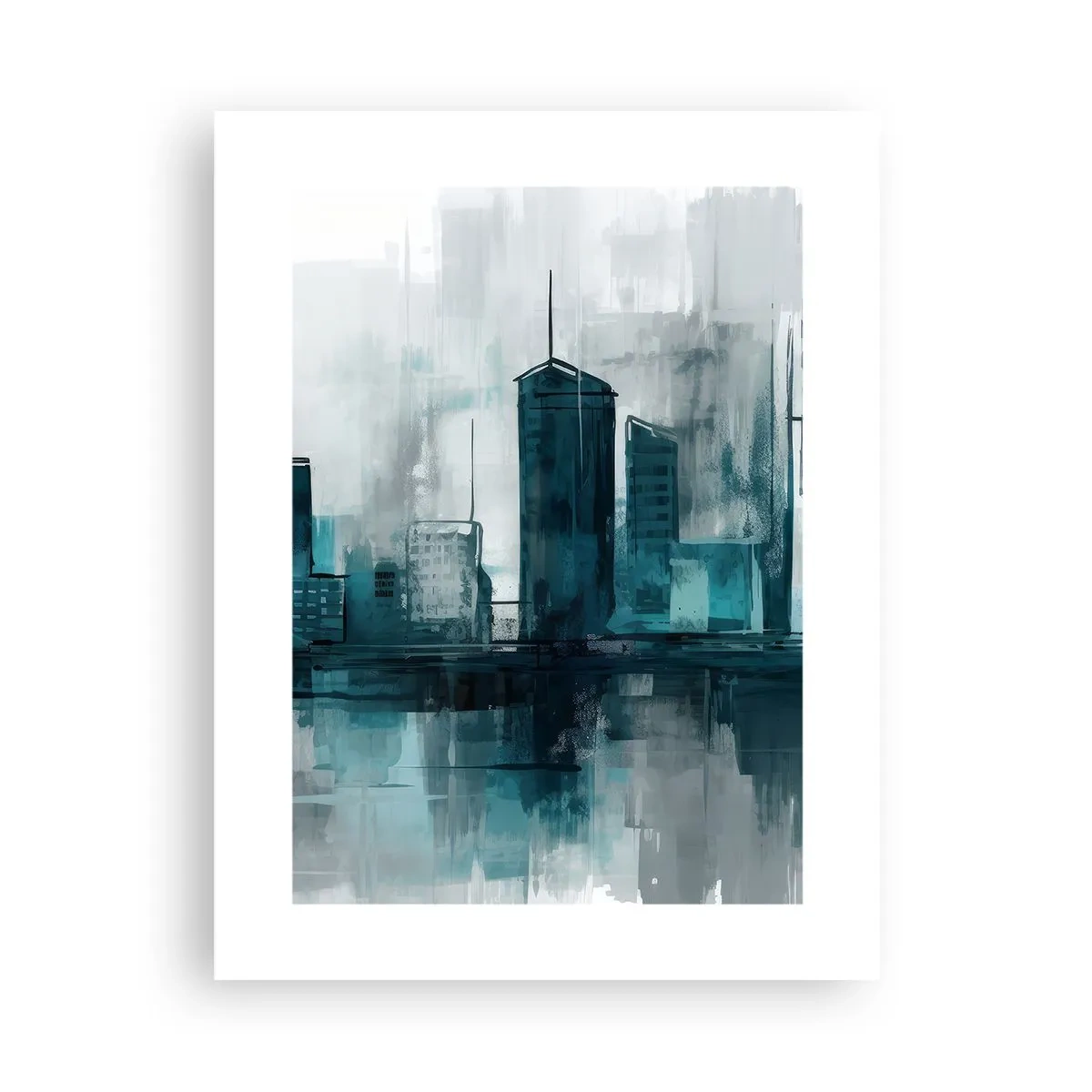 Póster - Ciudad color lluvia - 30x40 cm