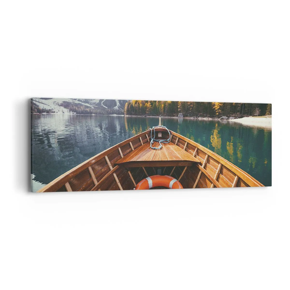 Cuadro sobre lienzo - Impresión de Imagen - Viaje a la montaña - 90x30 cm