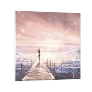 Cuadro sobre vidrio - Impresiones sobre Vidrio - A la luz de un sueño - 60x60 cm