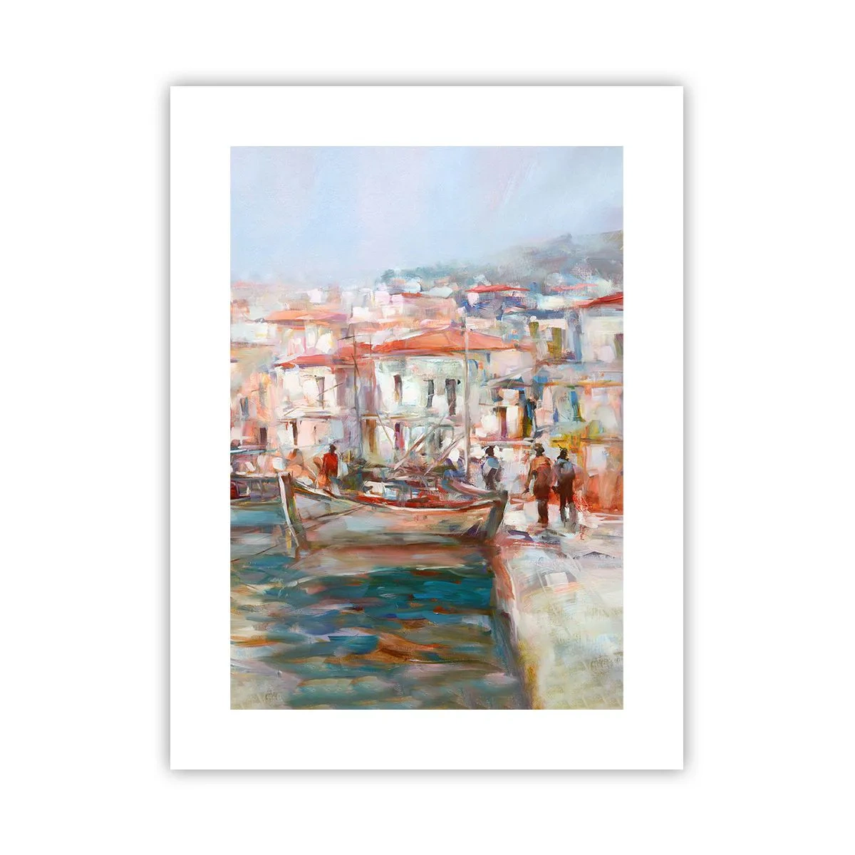 Póster - Vacaciones en colores pastel - 30x40 cm