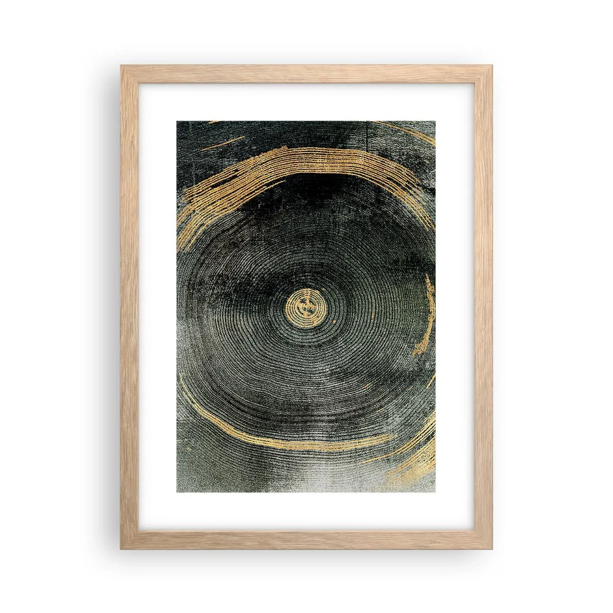 Póster en marco roble claro - Cambio y perpetuidad - 30x40 cm