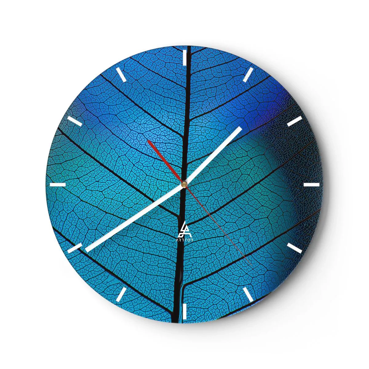 Reloj de pared - Reloj de vidrio - Construcción intrincada - 40x40 cm