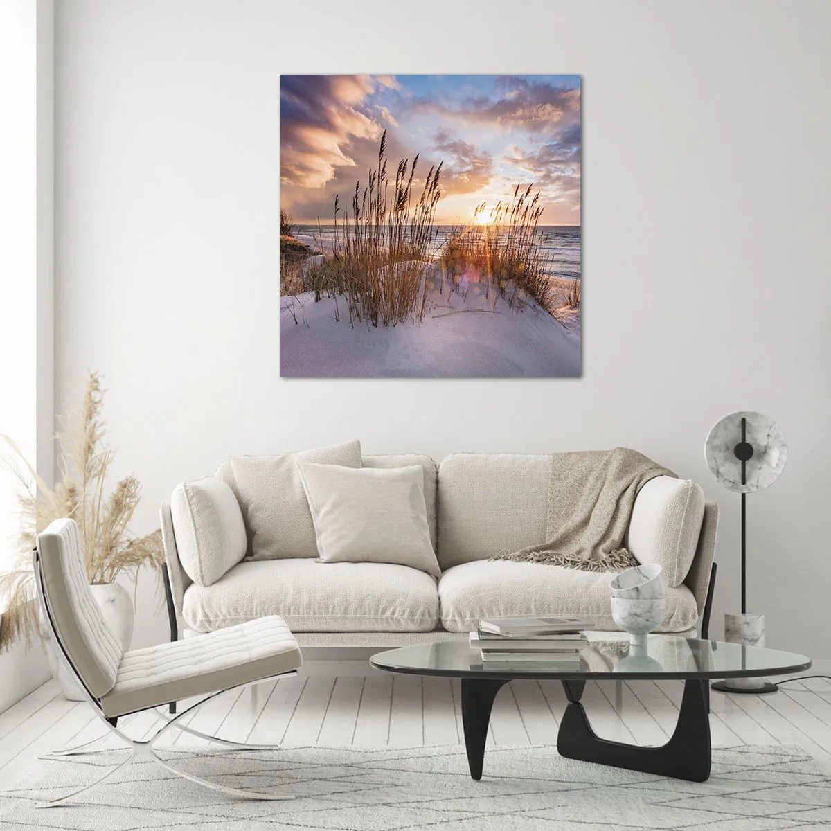 Cuadro sobre vidrio - Impresiones sobre Vidrio - Adiós al sol y al viento - 30x30 cm