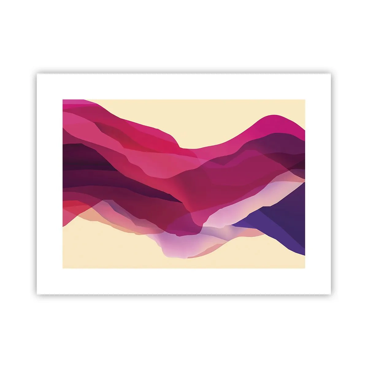 Póster - Ondas púrpuras - 40x30 cm