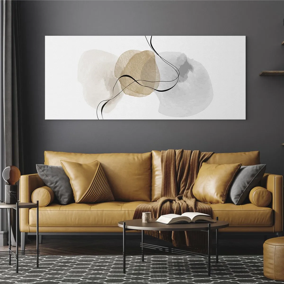 Cuadro sobre vidrio - Impresiones sobre Vidrio - Pompas de aire - 100x40 cm