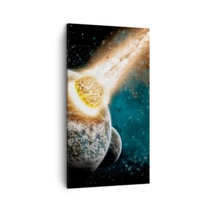 Cuadro sobre lienzo - Impresión de Imagen - ¿Condena o nacimiento? - 45x80 cm