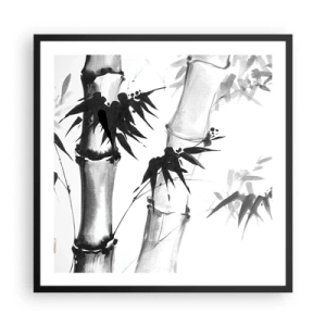 Póster en marco negro - Primer plano de Oriente - 60x60 cm