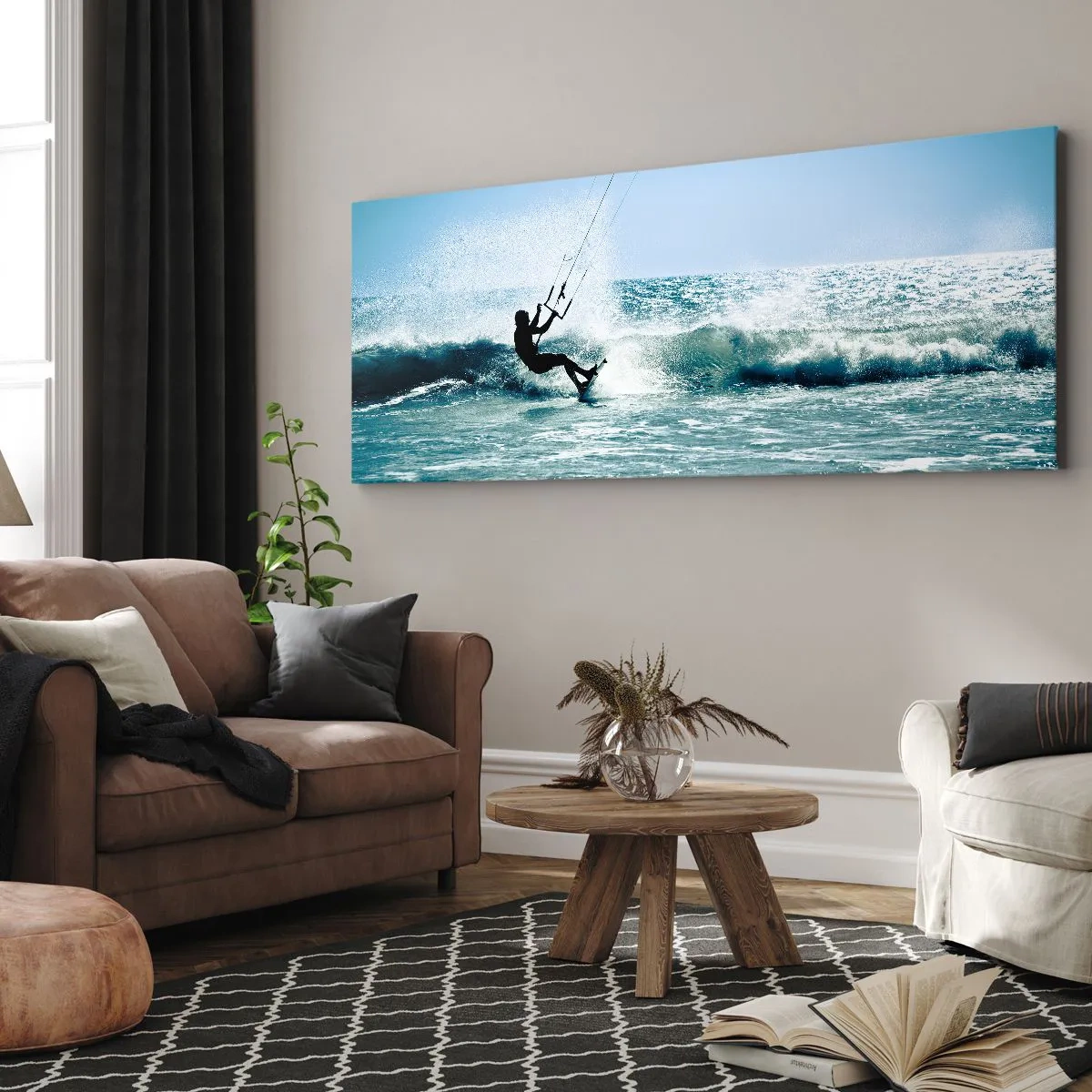 Cuadro sobre lienzo - Impresión de Imagen - Déjate llevar - 100x40 cm